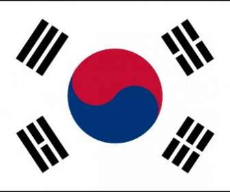 علم كوريا الجنوبية توجه Jp قصاصة فنية