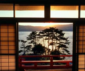 긴 가산 섬 벽지 일본 세계