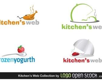 キッチン Web ロゴのコレクション