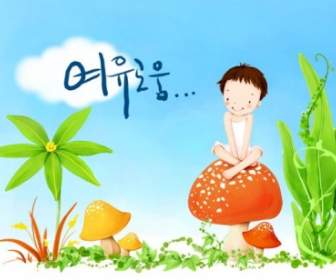 Bambini Coreani Illustrator Psd