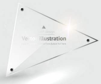 Etiqueta Base Vidro Textura Vector