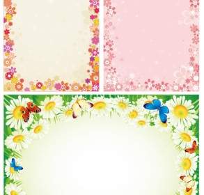Lace Flowers Vector