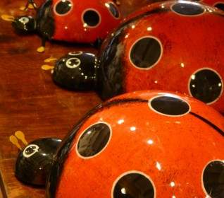 Ladybug Pottery Ceramic