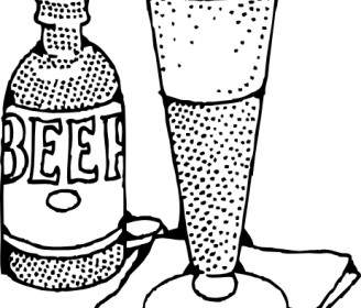 Lage Beer And Glass Clip Art
