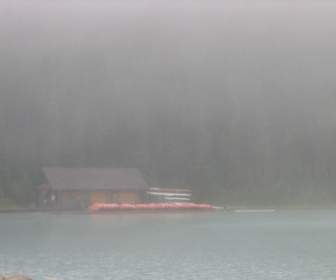 Nebbia Di Lake Louise