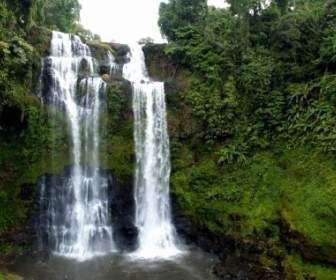 Laos Waterfall Waterfall At Lao Wet