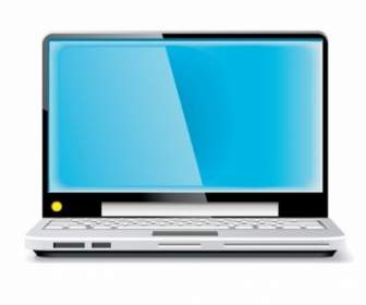 Laptopbildschirm Vektor Blau