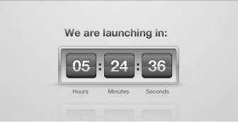 Launch Countdown Flip Clock Psd
