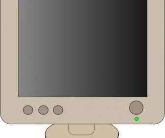 LCD Pantalla Plana Monitor Clip Art
