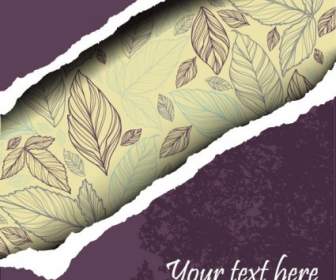 Leaves Of Torn Paper Vector Background