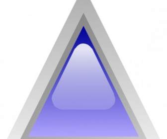 LED Triangular Azul Clip Art