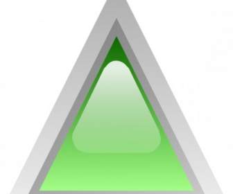 LED Triangular Verde Clip Art