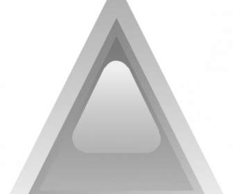三角形の灰色のクリップアートを主導