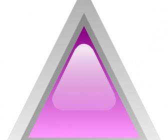 三角形紫クリップアートを主導
