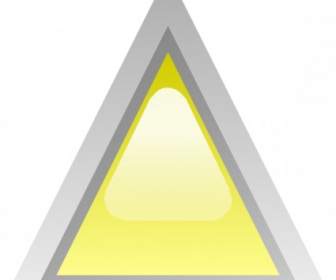 三角形の黄色いクリップアートを主導