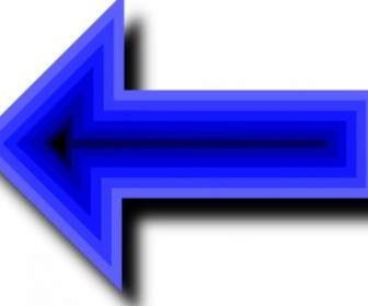 Flecha Azul Izquierda Clip Art