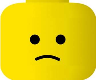 LEGO Smiley Traurig ClipArt