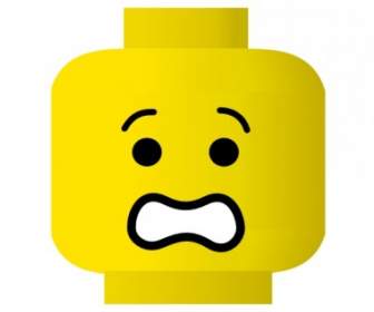 LEGO Smiley Spaventato ClipArt