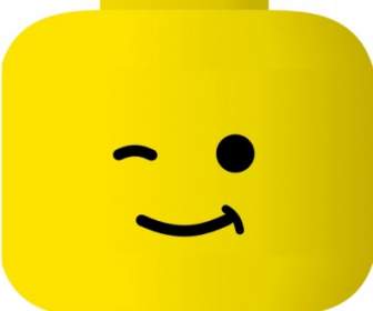 LEGO Smiley Zwinkern ClipArt