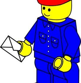 Lego Town Postman Clip Art