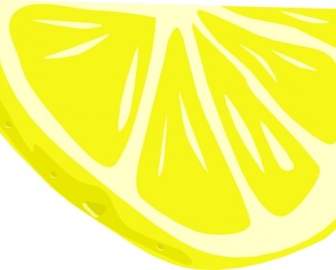 Zitrone Eine Halbe Scheibe ClipArt