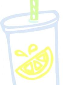 عصير الليمون قصاصة فنية