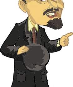 Lenin-Karikatur-ClipArt-Grafik