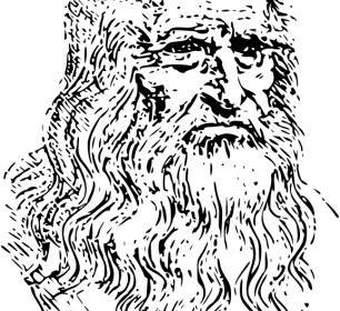 Leonardo Da Vinci Contorno De Auto-retrato