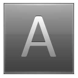 Letter A Grey