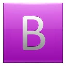 letter b pink
