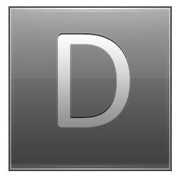 буква D серый