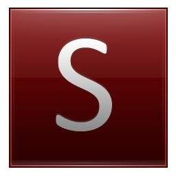 Letter S Red