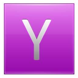 สีชมพูตัวอักษร Y
