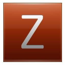 Letter Z Orange