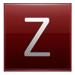 Z ตัวอักษรสีแดง