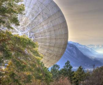 Leuk Satelliten Schüssel Tapete Schweiz Welt