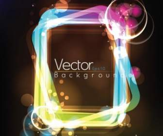Light Frame Composed Of Vector