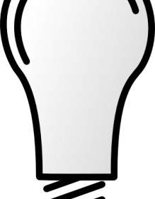 Lightbulb Notlit Clip Art