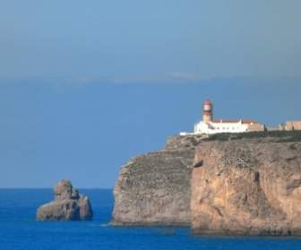 Lighthouse Kup Sao Vicente Portugal Algave