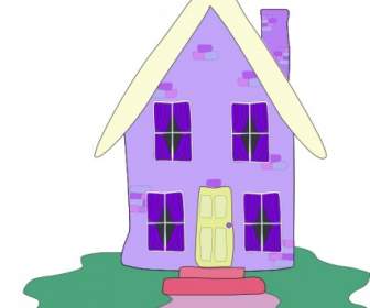 Lilac House Clip Art