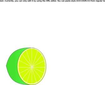 Lime Halbe ClipArt