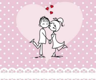 Líneas Emitidas El Día Valentine39s Ilustraciones Vectoriales