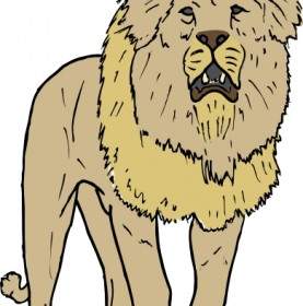 ライオンをクリップアートします。