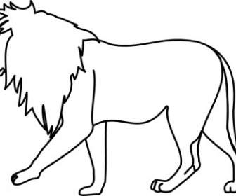 Löwe-Strichzeichnungen