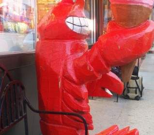 Lobster Eating An Ice Cream