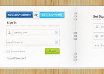 Login Signup Formato Psd