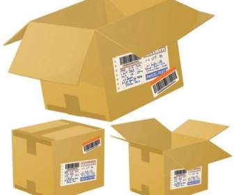 Logistics And Express Special Cartons Vector