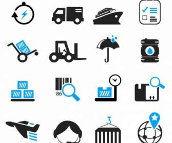 Logistics And Shipping Icons