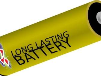 Langlebige Batterie-Clip-art