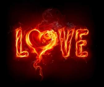 Love Fire Wallpaper Valentines Day Holidays